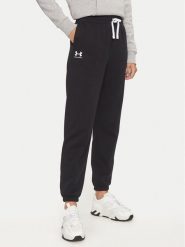 Under Armour Spodnie dresowe Ua Rival 1382735 Czarny Loose Fit. Czarne spodnie dresowe damskie Under Armour, s, bez wzorów, z bawełny. Za 119.99 zł.