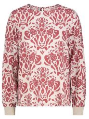 Sublevel Bluzka w kolorze kremowo-jagodowym rozmiar: L. Białe bluzki damskie Sublevel, l, bez wzorów, z wiskozy, klasyczne, bez kołnierzyka, bez ramiączek. Za 78.28 zł.