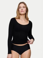 Triumph Koszulka piżamowa Bauty Layers 10225060 Czarny Slim Fit. Czarne koszule nocne i halki Triumph, bez wzorów, z lyocellu, bez ramiączek. Za 78.00 zł.