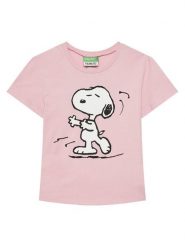 United Colors Of Benetton T-Shirt 3X1SC10NG Różowy Regular Fit. Czerwone koszulki i t-shirty dziewczęce United Colors Of Benetton, bez wzorów, z bawełny, bez kołnierzyka, bez ramiączek. Za 59.99 zł.