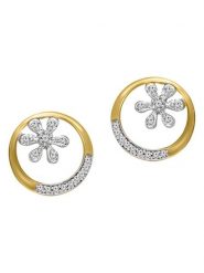 Diamant Vendôme Złote kolczyki-wkrętki z diamentami rozmiar: onesize. Żółte kolczyki damskie Diamant Vendöme, z diamentem, złote. Za 1,130.99 zł.