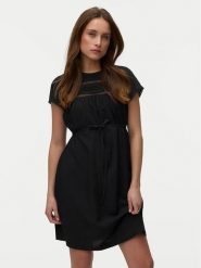 Vero Moda Sukienka letnia Debbie 10342682 Czarny Regular Fit. Czarne sukienki damskie Vero Moda, bez wzorów, z wiskozy, bez ramiączek. Za 129.99 zł.