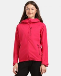 Damska kurtka softshell Kilpi BELTRA-W. Czerwone kurtki damskie Kilpi, m, bez wzorów, z materiału, bez kaptura. Za 628.61 zł.