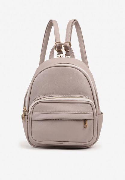 Szary Plecak z Odpinanymi Szelkami i Dodatkowymi Kieszonkami Milinia. Szare plecaki Born2be, bez wzorów, z jeansu. Za 89.99 zł.