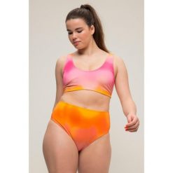 Damskie Figi od bikini krój z wysokim stanem cieniowanie. Brązowe bikini Ulla Popken, bez wzorów, z elastanu. Za 93.99 zł.