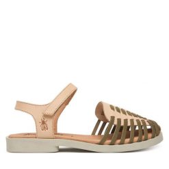 Sandały Fly London. Sandały damskie Fly London, bez wzorów, bez obcasa, na płaskiej podeszwie, bez zapięcia. Za 459.99 zł.