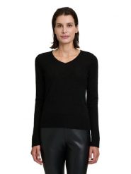 Betty Barclay Kaszmirowy sweter w kolorze czarnym rozmiar: 38. Czarne swetry klasyczne damskie Betty Barclay, z kaszmiru, bez kołnierzyka. Za 173.99 zł.