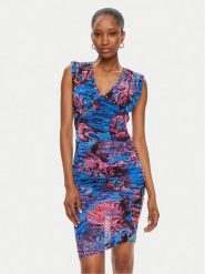 Pinko Sukienka koktajlowa Androgeo Abito 103224 A1OB Niebieski Slim Fit. Niebieskie sukienki damskie Pinko, bez wzorów, z syntetyku, wizytowe, bez ramiączek. Za 479.99 zł.