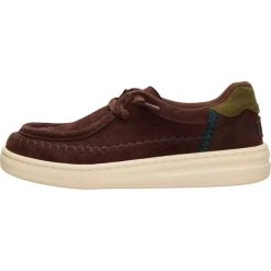 HeyDude Damskie Mokasyny Harper Moc Crafted Suede. Brązowe mokasyny damskie Hey dude, z materiału, bez obcasa. Za 329.00 zł.