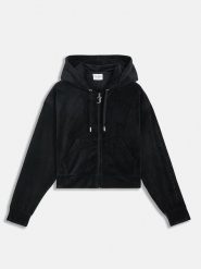 Juicy Couture Bluza w kolorze czarnym rozmiar: L. Czarne bluzy damskie Juicy Couture, l, bez wzorów, bez kaptura. Za 217.99 zł.