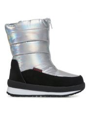 CMP Śniegowce Kids Rae Snow Boots Wp 39Q4964 Srebrny. Szare kozaki dziewczęce CMP, bez wzorów, z materiału, bez obcasa, bez zapięcia. Za 349.99 zł.