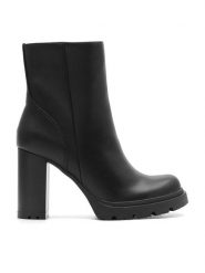 Clara Barson Botki CEO-MAGGI WS5881-03 Czarny. Czarne botki damskie Clara Barson, z materiału, bez obcasa, na słupku, bez zapięcia. Za 169.99 zł.
