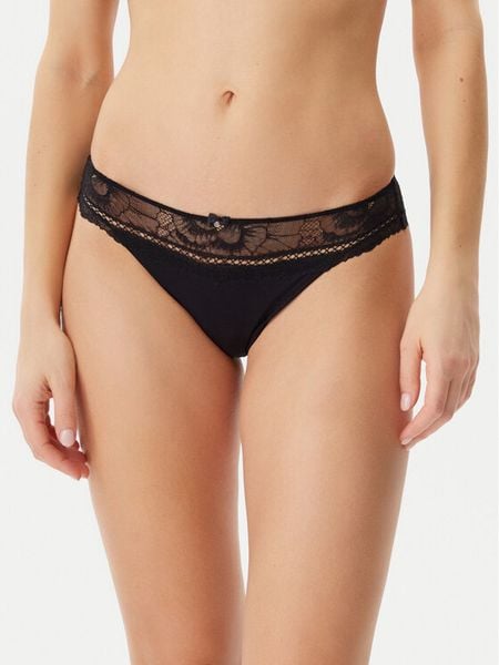 Selmark Figi klasyczne 31207 Czarny. Czarne figi Selmark, bez wzorów, z syntetyku. Za 89.99 zł.