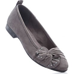 Wygodne baleriny Jana bonprix antracytowy. Szare balerinki damskie bonprix. Za 109.99 zł.