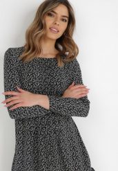 Czarna Sukienka Evithophis. Czarne sukienki damskie Born2be, bez wzorów, eleganckie, bez ramiączek. W wyprzedaży za 101.99 zł.
