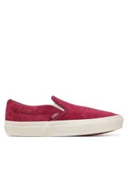 Vans Tenisówki Classic Slip-On VN000D6YZCF1 Bordowy. Czerwone trampki damskie Vans, bez wzorów, z materiału, bez zapięcia. Za 259.99 zł.