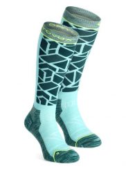 Skarpety skiturowe damskie Ortovox Ski Tour Comp Long Socks. Zielone skarpetki damskie ORTOVOX, bez wzorów, z elastanu. Za 197.99 zł.