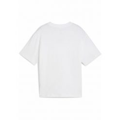 Młodzieżowa koszulka Essentials Boxy PUMA White. Biała bluzki damskie Puma, m, bez wzorów, bez kołnierzyka, bez ramiączek. Za 79.00 zł.