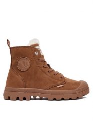 Palladium Trapery Pampa Hi Zip Wl 95982-291-M Brązowy. Brązowe trapery damskie Palladium, z nubiku, bez zapięcia. Za 579.99 zł.