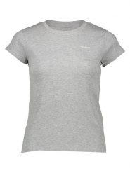 Pepe Jeans Koszulka w kolorze szarym rozmiar: S. Szare koszulki damskie Pepe Jeans, s, bez wzorów, z jeansu, bez kołnierzyka, bez ramiączek. Za 87.61 zł.