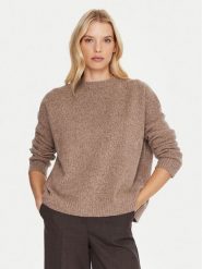 Weekend Max Mara Sweter Sibari 2525366152 Brązowy Relaxed Fit. Brązowe swetry klasyczne damskie Weekend Max Mara, xxl, z wełny, bez kołnierzyka. Za 1,039.00 zł.
