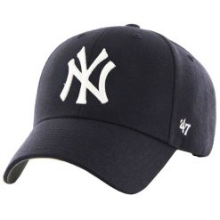 Czapka z daszkiem dla dorosłych New York Yankees MVP Cap. Niebieskie czapki z daszkiem damskie 47 Brand, bez wzorów, z wełny. Za 139.00 zł.