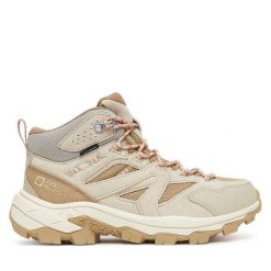 Trekkingi Jack Wolfskin. Szare obuwie trekkingowe damskie Jack Wolfskin, bez zapięcia. Za 649.99 zł.