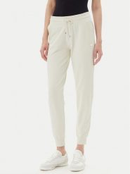 EA7 Emporio Armani Spodnie dresowe 7W000082 AF13135 U1112 Beżowy Regular Fit. Brązowe spodnie dresowe damskie EA7 Emporio Armani, xxs, bez wzorów, z bawełny. Za 259.99 zł.
