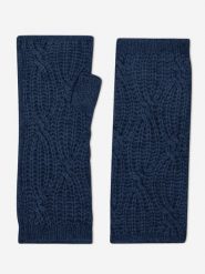 Perfect Cashmere Kaszmirowe mitenki "Juliana" w kolorze granatowym rozmiar: onesize. Niebieskie rękawiczki damskie Perfect Cashmere, bez wzorów, z kaszmiru. Za 130.99 zł.