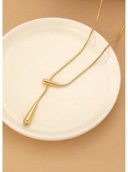 Atelier MIU Pozłacany naszyjnik z elementami ozdobnymi - dł. 48 cm rozmiar: onesize. Żółte naszyjniki damskie atelier MIU, pozłacane. Za 34.99 zł.