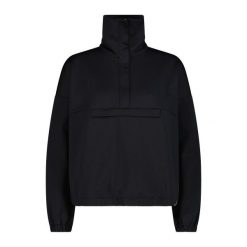 Damski sweter 1/2 zip CMP. Czarne swetry klasyczne damskie CMP, bez kołnierzyka. Za 340.00 zł.