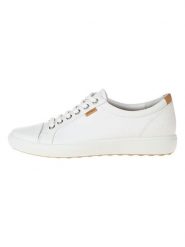 Ecco Sneakersy "SOFT 7" w kolorze białym rozmiar: 41. Białe obuwie sportowe damskie ECCO, ze skóry, bez zapięcia. Za 307.46 zł.
