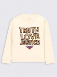 Coccodrillo Bluza WONDER WOMAN ZC2132102LIG Beżowy Regular Fit. Brązowe bluzy dziewczęce COCCODRILLO, bez wzorów, z bawełny, bez ramiączek, bez kaptura. Za 99.99 zł.