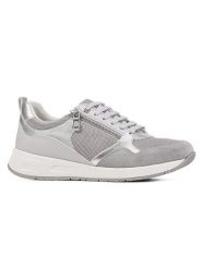 Geox Sneakersy "Dbulmya" w kolorze srebrno-szarym rozmiar: 38. Szare obuwie sportowe damskie Geox, bez zapięcia. Za 289.95 zł.