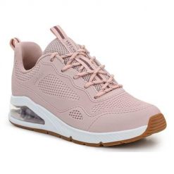 Buty treningowe damskie Skechers Uno 2 Traveler. Brązowe obuwie sportowe damskie Skechers, z materiału, bez zapięcia. Za 395.00 zł.