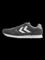 Hummel Trampki HML PARLERMO CORE z oddychającą cholewką – CASTLE ROCK. Szare trampki damskie Hummel, bez wzorów, z dzianiny, bez zapięcia. Za 262.68 zł.