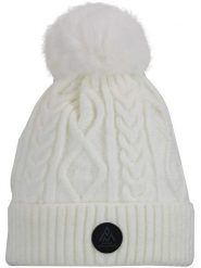 Peak Mountain Czapka "Montchat" w kolorze kremowym rozmiar: onesize. Brązowe czapki damskie Peak Mountain, bez wzorów, ze splotem. Za 109.26 zł.