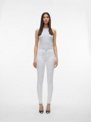 Vero Moda Dżinsy "Alia" - Skinny fit - w kolorze białym rozmiar: XS/L32. Białe jeansy damskie Vero Moda. Za 43.88 zł.