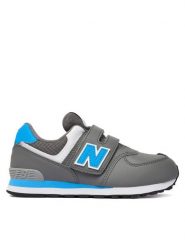 New Balance Sneakersy P5743WU Szary. Szare buty sportowe chłopięce New Balance, ze skóry, bez zapięcia. Za 299.99 zł.