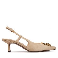 Czółenka Coccinelle. Brązowe czółenka damskie Coccinelle, bez wzorów, bez obcasa. Za 899.99 zł.