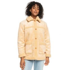 Kurtka zimowa damska Roxy Sherpa Aviator kożuch. Brązowe kurtki damskie Roxy, na zimę, l, bez wzorów, z poliesteru, bez kaptura. Za 242.00 zł.