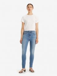 Levi's Dżinsy "721" - Skinny fit - w kolorze niebieskim rozmiar: W31/L32. Niebieskie jeansy damskie Levi's, z podwyższonym stanem. Za 184.46 zł.