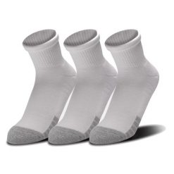 Skarpety sportowe Under Armour HEATGEAR QUARTER. Białe obuwie sportowe damskie Under Armour, bez wzorów. Za 89.99 zł.