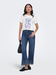 ONLY Dżinsy - Comfort fit - w kolorze niebieskim rozmiar: XL/L32. Niebieskie jeansy damskie Only, z podwyższonym stanem. Za 135.49 zł.