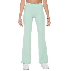 Legginsy z bawełna na co dzień na siłownię. Niebieskie legginsy damskie LEONE 1947 APPAREL, bez wzorów, z bawełny. W wyprzedaży za 96.83 zł.