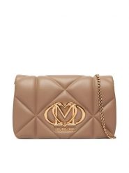 LOVE MOSCHINO Torebka JC4043PP0PLC0105 Beżowy. Brązowe torebki wieczorowe damskie Love Moschino, bez wzorów, bez dodatków. Za 789.99 zł.