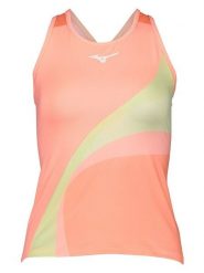 Mizuno Top funkcyjny w kolorze pomarańczowo-żółto-różowym rozmiar: XS. Pomarańczowe koszulki sportowe damskie Mizuno, xs, bez wzorów, z materiału, bez ramiączek. Za 52.67 zł.