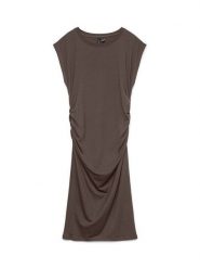 Vero Moda Sukienka koktajlowa Sarah 10346941 Brązowy ciemny Slim Fit. Brązowe sukienki damskie Vero Moda, bez wzorów, z lyocellu, wizytowe, bez ramiączek. Za 119.99 zł.