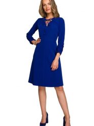 Stylove Sukienka w kolorze niebieskim rozmiar: L. Niebieskie sukienki damskie Stylove, bez wzorów, bez ramiączek. Za 195.06 zł.