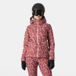Damska kurtka narciarska Helly Hansen St. Moritz 2.0. Czerwone kurtki damskie Helly Hansen, na zimę, bez wzorów, bez kaptura. W wyprzedaży za 2,573.50 zł.
